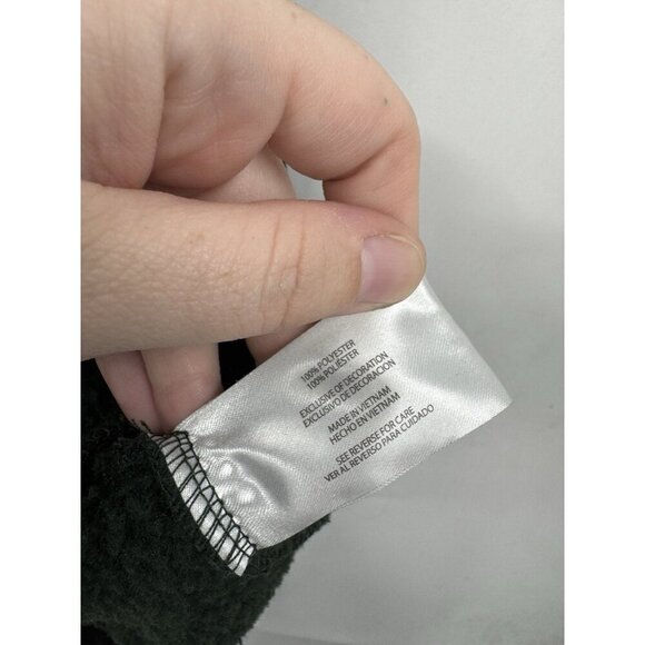 Eddie Bauer Pullover Men Large Green Quarter Zip Fleece Lined Gorpcore Outdoor - Picture 4 of 8